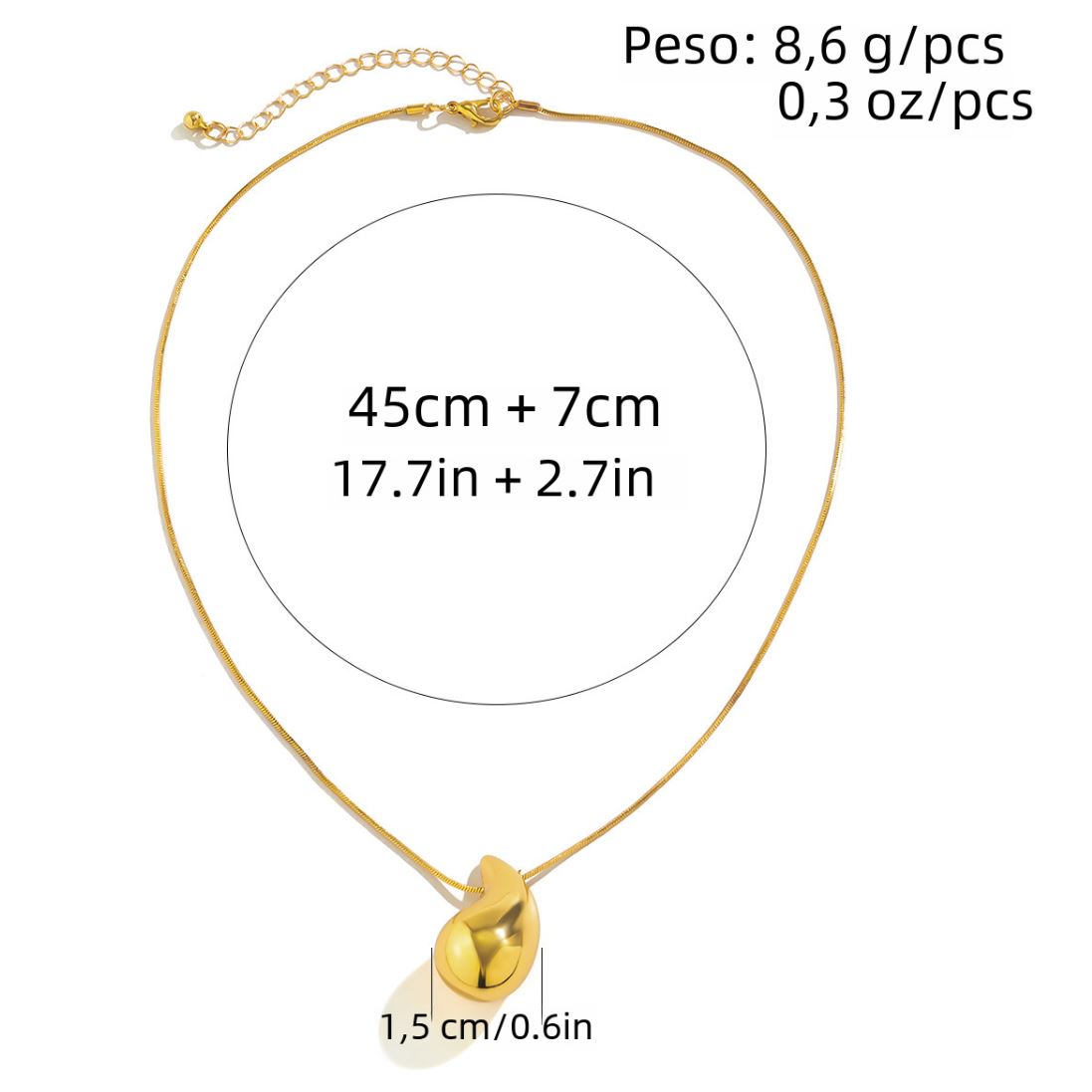 Collar Dafne - Dorado