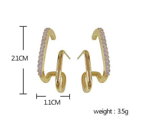 Pendientes Estefanía - Dorados