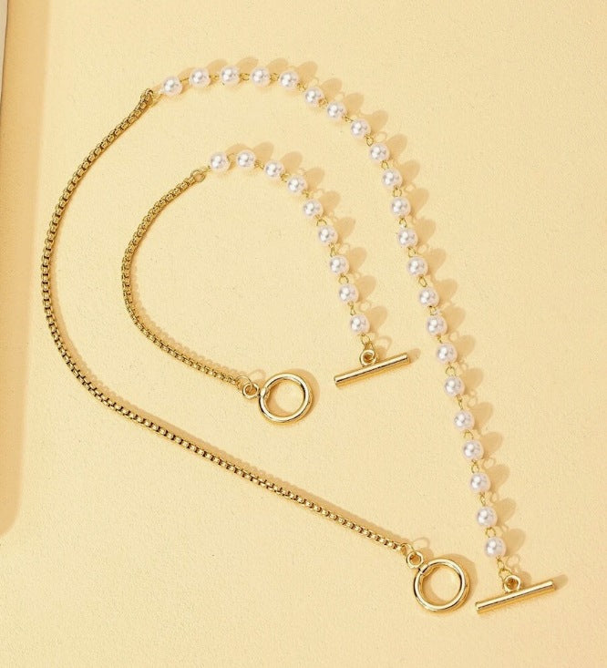 Collar y Pulsera Indira - Dorado