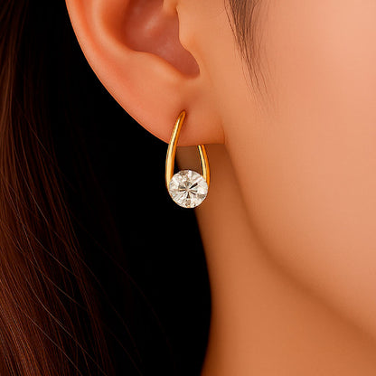Pendientes Circonita - Oro