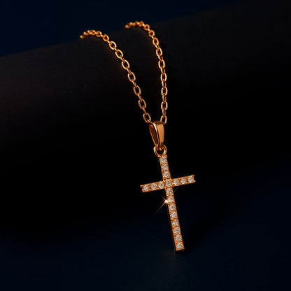 Collar Cruz - Dorado